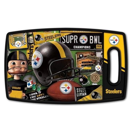 YOUTHEFAN YouTheFan 2500188 NFL Pittsburgh Steelers Retro Series Cutting Board 2500188